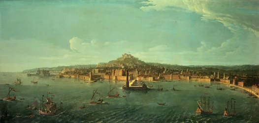 Näkymä Napoliin, 1600-luku